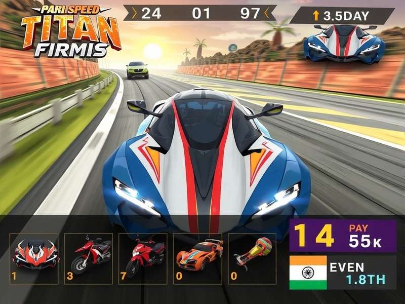 Papri Speed Titan customization options showing Indian-themed vehicle designs
